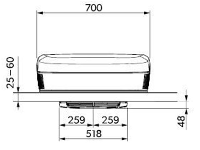 Dometic Fresh Jet FJX7 3000 Farve: Sort - Tagklimaanlæg, 3000 W, elektronisk inverter kompressor