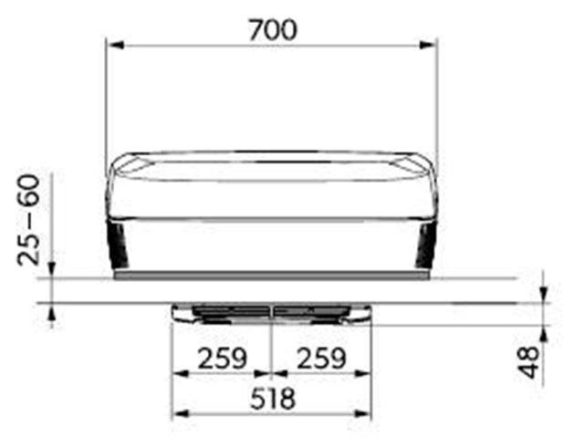 Dometic Fresh Jet FJX7 3500 Farve: Sort -Tagklimaanlæg, 3500 W, elektronisk inverter kompressor