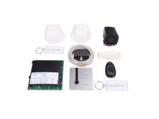 NX-10 alarmpakke incl. modem, sirene, sensorer, fjernkontrol
