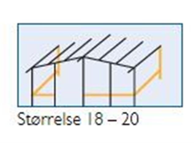 DWT Fortelt SWING - Dybde: 240 - G18 - A- Mål: 1061 - 1090 