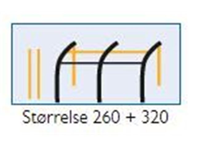 DWT Fortelt SPACE AIR HQ Gr. 01- str. 260 (M) – Bredde: 260 x Dybde: 280 - Mont. - Højde: 235 - 250 cm (M)