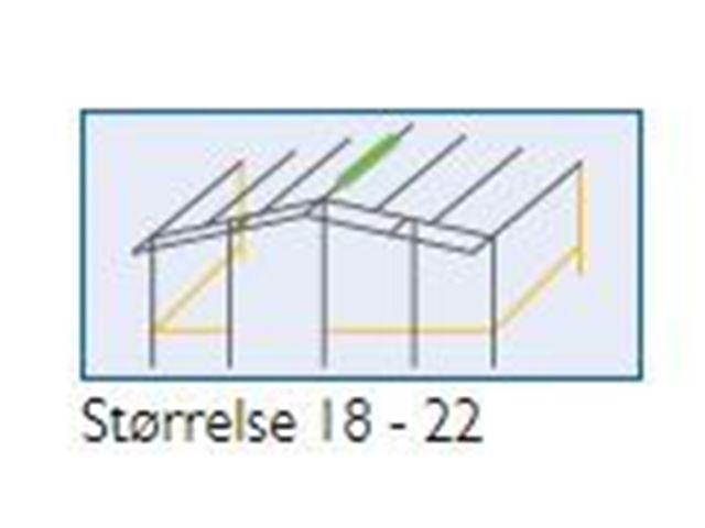 DWT Fortelt Tango - Dybde: 240 - Gr. 18 - A- mål: 1061 - 1090 