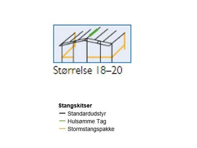 DWT Fortelt Tango - Dybde: 300 - str.: 18 - A- mål: 1061 - 1090 