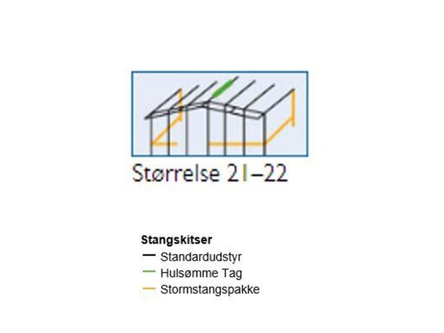 DWT Fortelt Tango - Dybde: 300 - str.: 21 - A- mål: 1151 - 1180