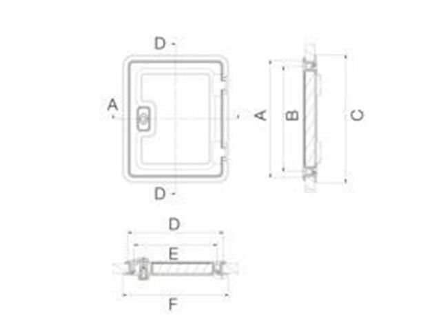 DOMETIC SK 4 SERVICELUGE, 375 X 305 MM. 