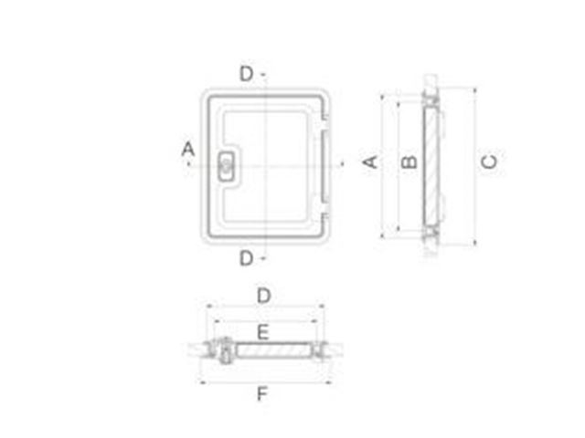 DOMETIC SK 4 SERVICELUGE, 700 X 405 MM 