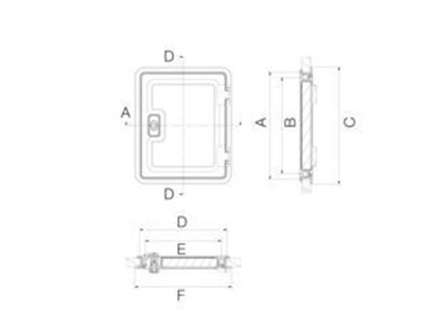 DOMETIC SK 4 SERVICELUGE, 1000 X 405 MM 