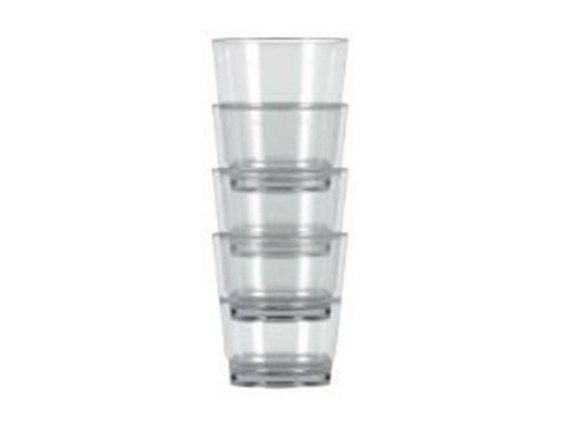 4 stk. Stabelbare Glas / Tumbler 