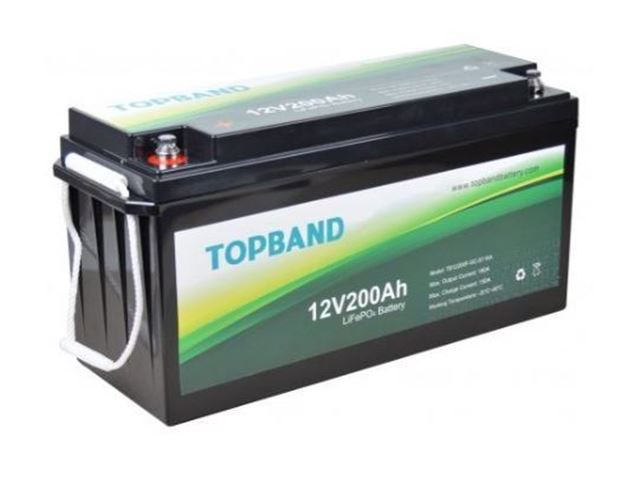 TOPBAND lithium HEAT batteri 12V 200Ah 