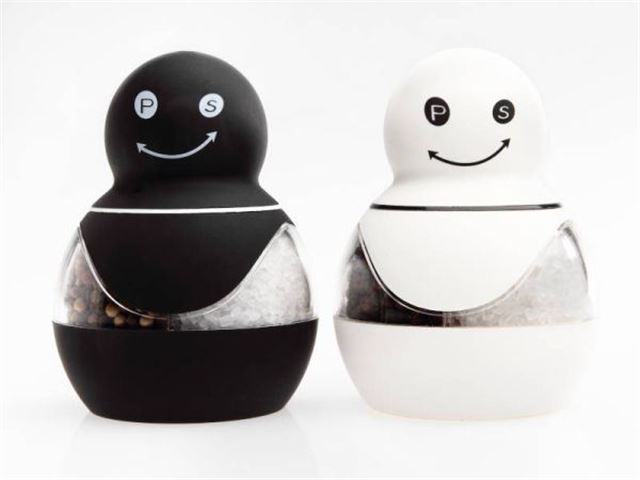 Salt & peberkværn Polycarbonate & silikone - 2 i 1 fra Flamefield