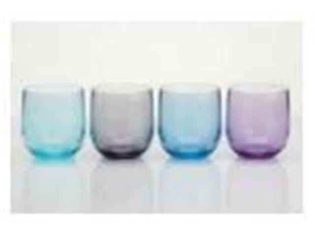 Korte / Short tumbler Glas - Moonstone, 4 stk. / pk. fra Flamefield Essentials