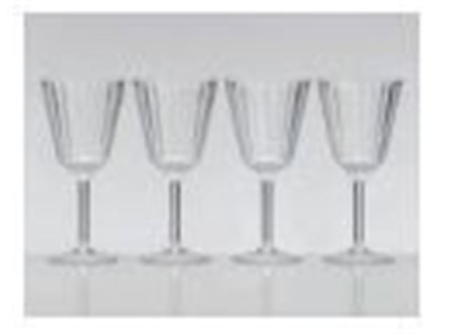 Crystal Line Wine glass - Clear, 4 pk. - Materiale: Polyakryl fra Flamefield Essentials
