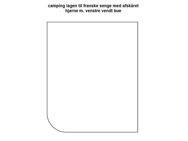 CAMPING LAGEN - FRANSK BLÅ - Mål: (B x L x H): 160 x 200 x 30 cm.