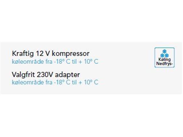 Køleboks med Kompressor MCC-25 AC/DC 