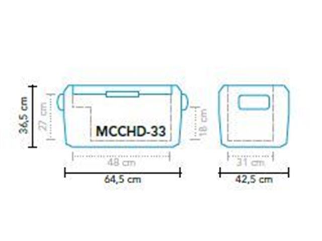 Køleboks med Kompressor MCCHD-33 AC/DC 