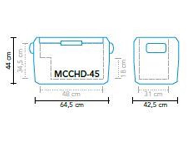 Køleboks med Kompressor MCCHD-45 AC/DC