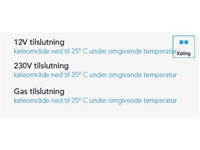 Absorberende Køleboks MAC-40 AC/DC, 30 mbar 