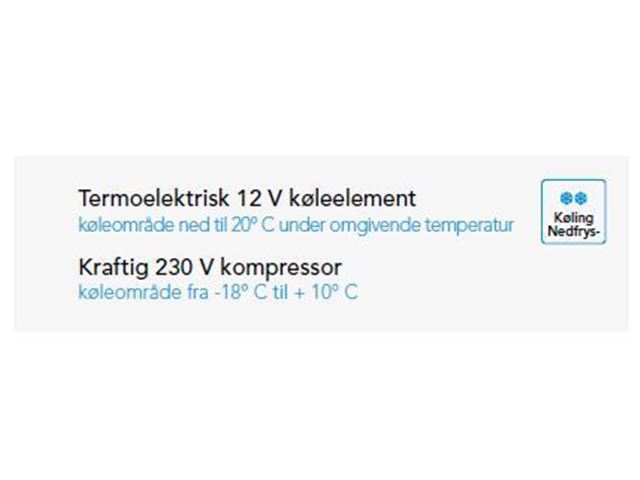 Hybrid køleboks MHC-40 AC/DC-mbar fra Mestic