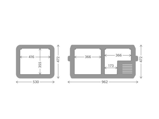 Dometic CFX3 95DZ Kompressorkøleboks med to zoner, 93 l