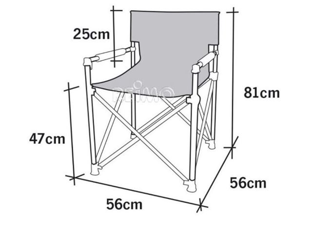 Direktørens stol sammenklappelig meget lille fra Camp 4 Outdoor Fascination