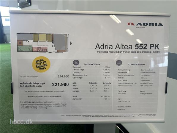 Adria Altea 552 PK Selected Edition
