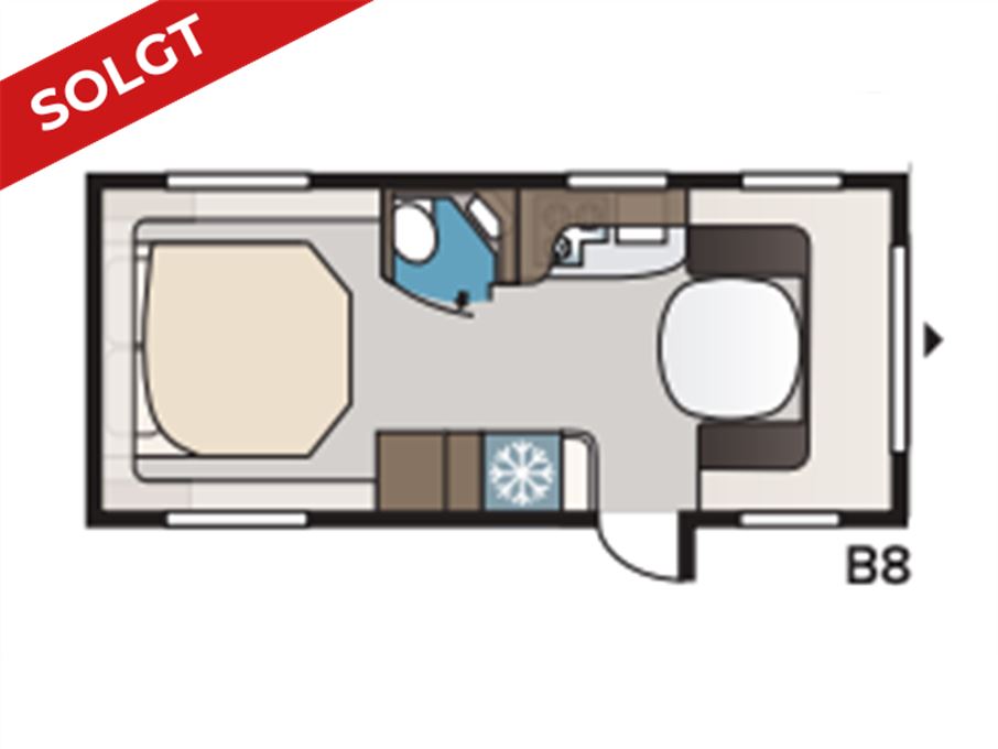 Kabe Ametist 560 GLE KS B2 Enkelte senge