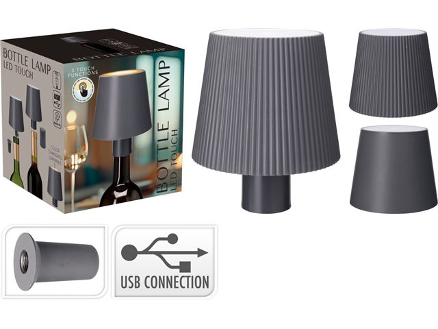 Flaskelampe sort