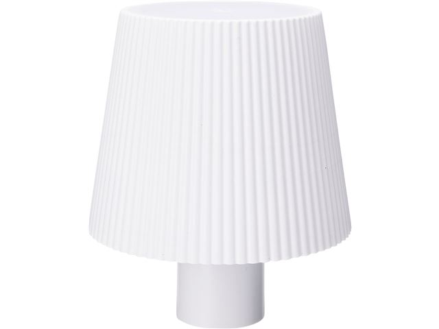 Flaskelampe, hvid
