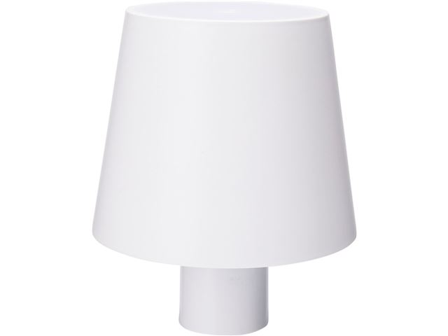 Flaskelampe, hvid