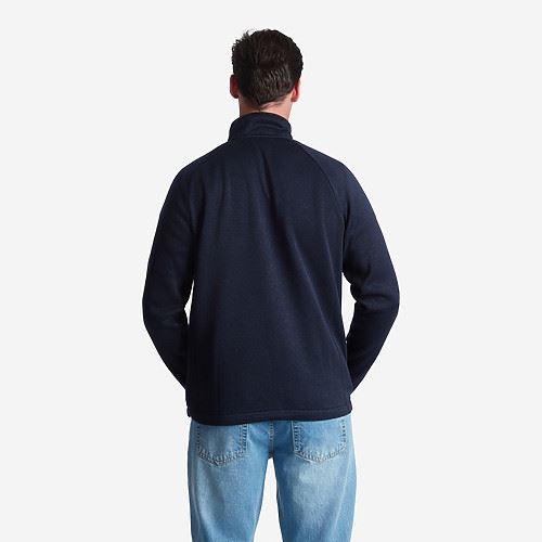 Tuxer Gabriel - strikjakke "fleecejakke" Dark Navy Str. M