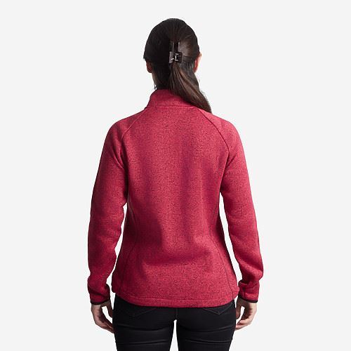 Tuxer Gabriella str. 3XL- strikjakke "fleecejakke" Rød - str 3XL