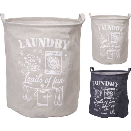 Vasketøjspose i kanvas