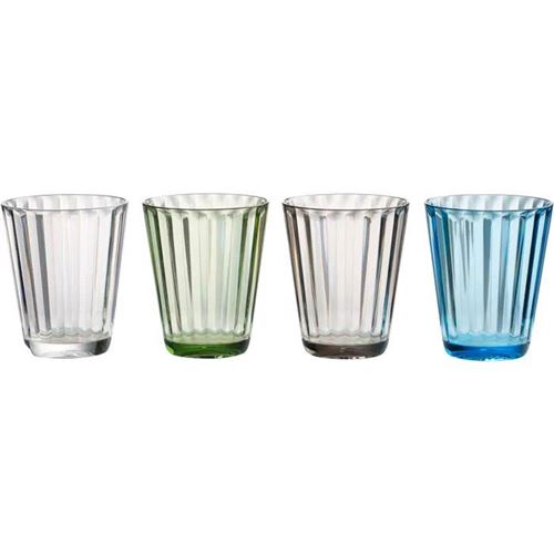 Drikkeglas sæt Jazz, 30 cl. 4 forskellige farver.
