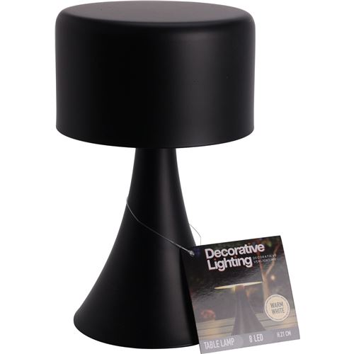 LED Bordlampe i sort metal - 1 stk. tilbage