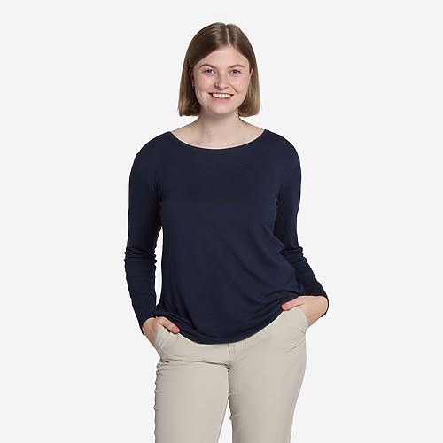 Tuxer Coral bluse Str. M - Dark Navy