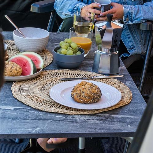 Travellife Sorrento  honeycomb  bord Grå 80 X 60 cm