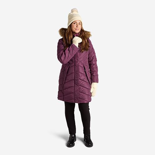 Tuxer Carrie vind-/vandafvisende dynejakke  - Red Plum
