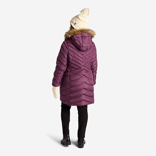 Tuxer Carrie vind-/vandafvisende dynejakke Str. M  - Red Plum