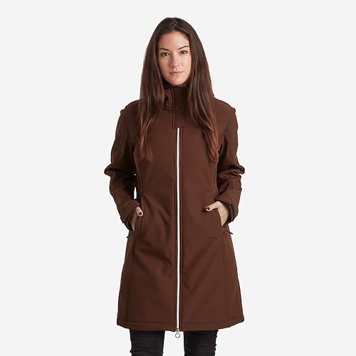Tuxer Zara vind-/vandafvisende damejakke - Brown Soil