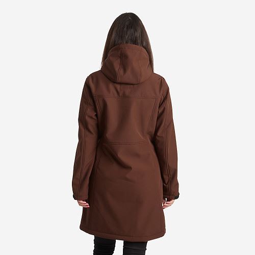 Tuxer Zara vind-/vandafvisende damejakke Str. 2XL - Brown Soil