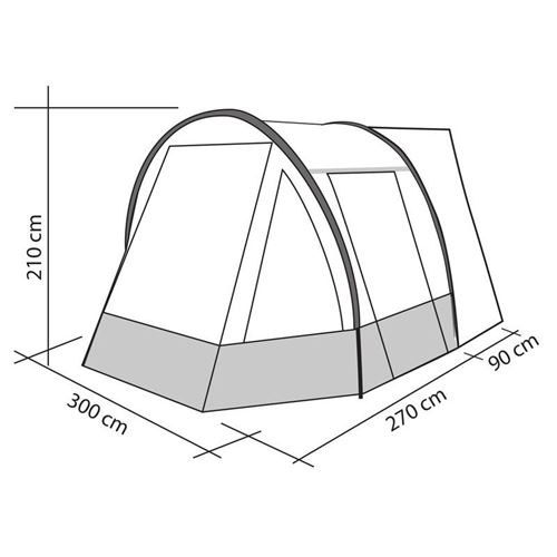 Fortelt Tour Easy GEN-TENT til Vans 180 - 200 cm  