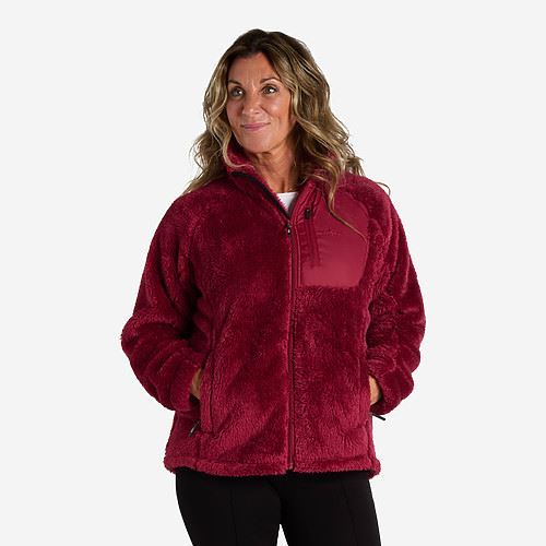 Tuxer Ruth "pels" jakke Earth Red - Str. 3XL