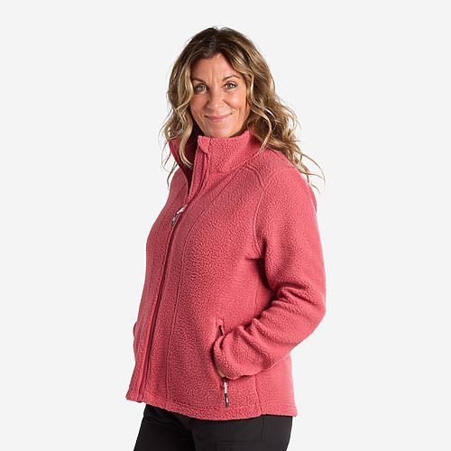 Tuxer Camilla dame plys jakke - Earth Red
