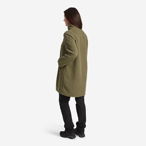 Tuxer Layla Str. XL - blød plysjakke Geo Green