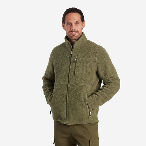 Tuxer Curt - blød plysjakke - Geo Green 