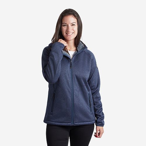 Tuxer Odie dame strikjakke -  Dark navy