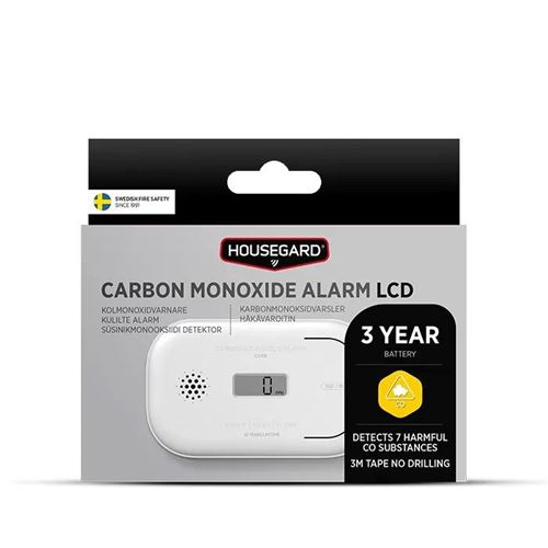 Housegard kulilte alarm med LCD-display. 