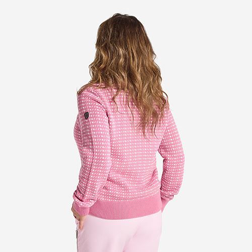 Tuxer Scarlett Striktrøje u/foer - Dusty Pink