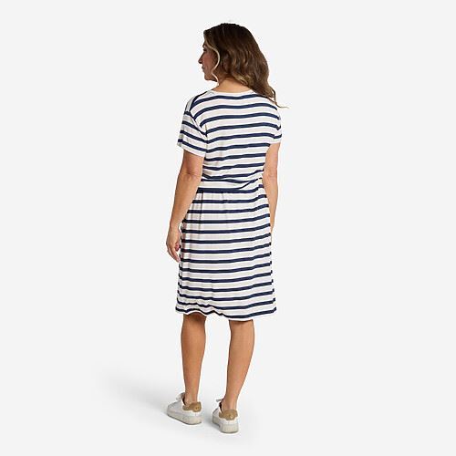 Tuxer Caitlin kjole - Navy Stripes
