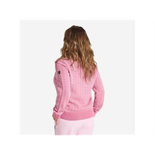Tuxer Scarlett Striktrøje u/foer Str. L - Dusty Pink